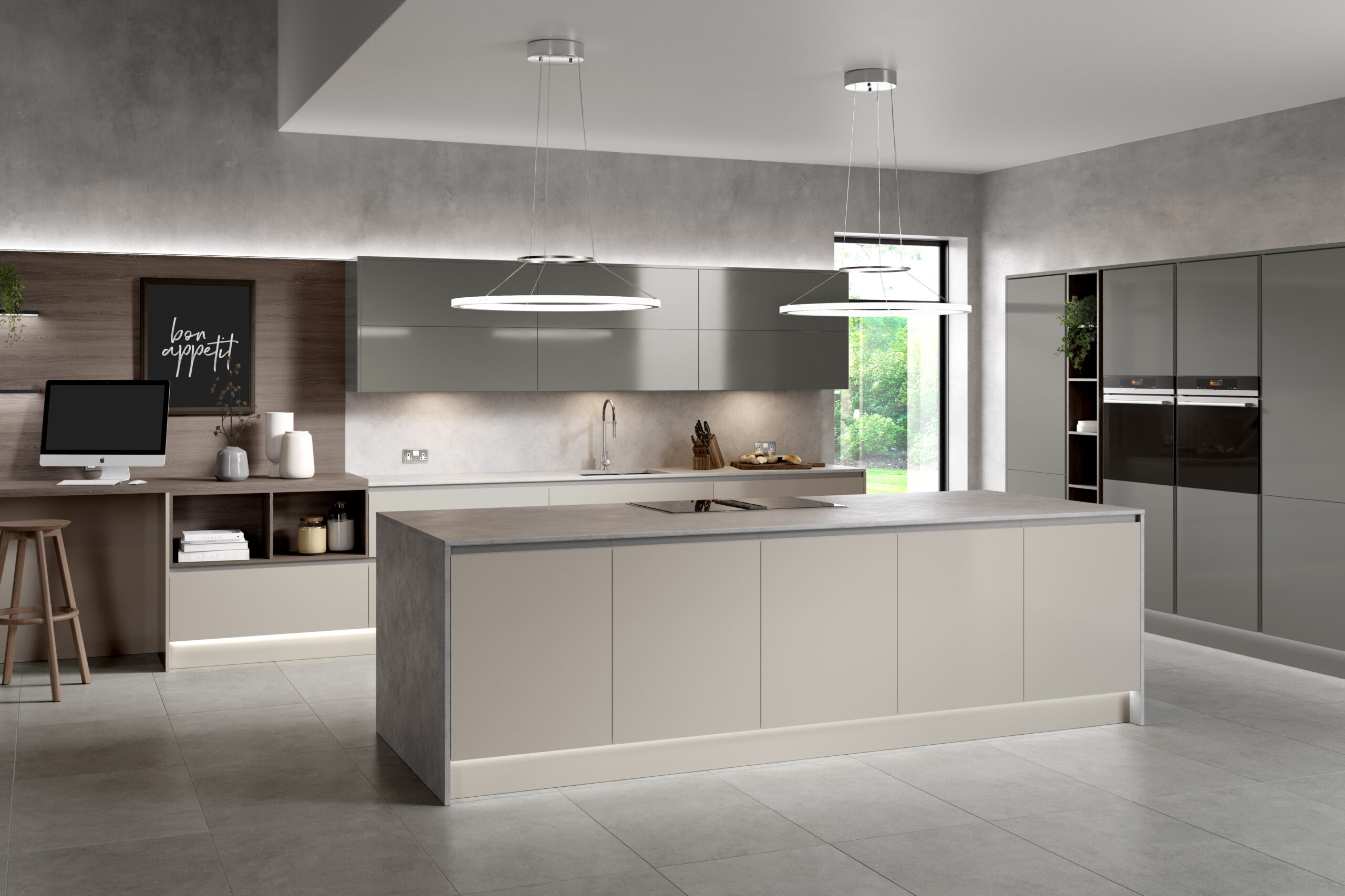 Oblique Gloss Graphite & Limestone